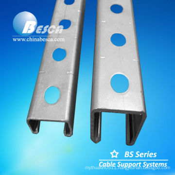 Galvanised Strut Steel Channel Soportes Rieles UL cUL SGS ISO CE